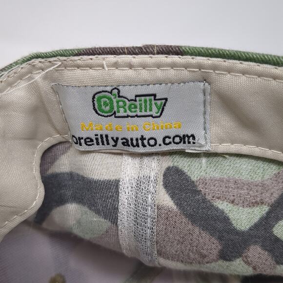 O'Reilly Auto Parts Strapback Baseball Cap Multicolor OS Adjustable Camouflage - Picture 8 of 8